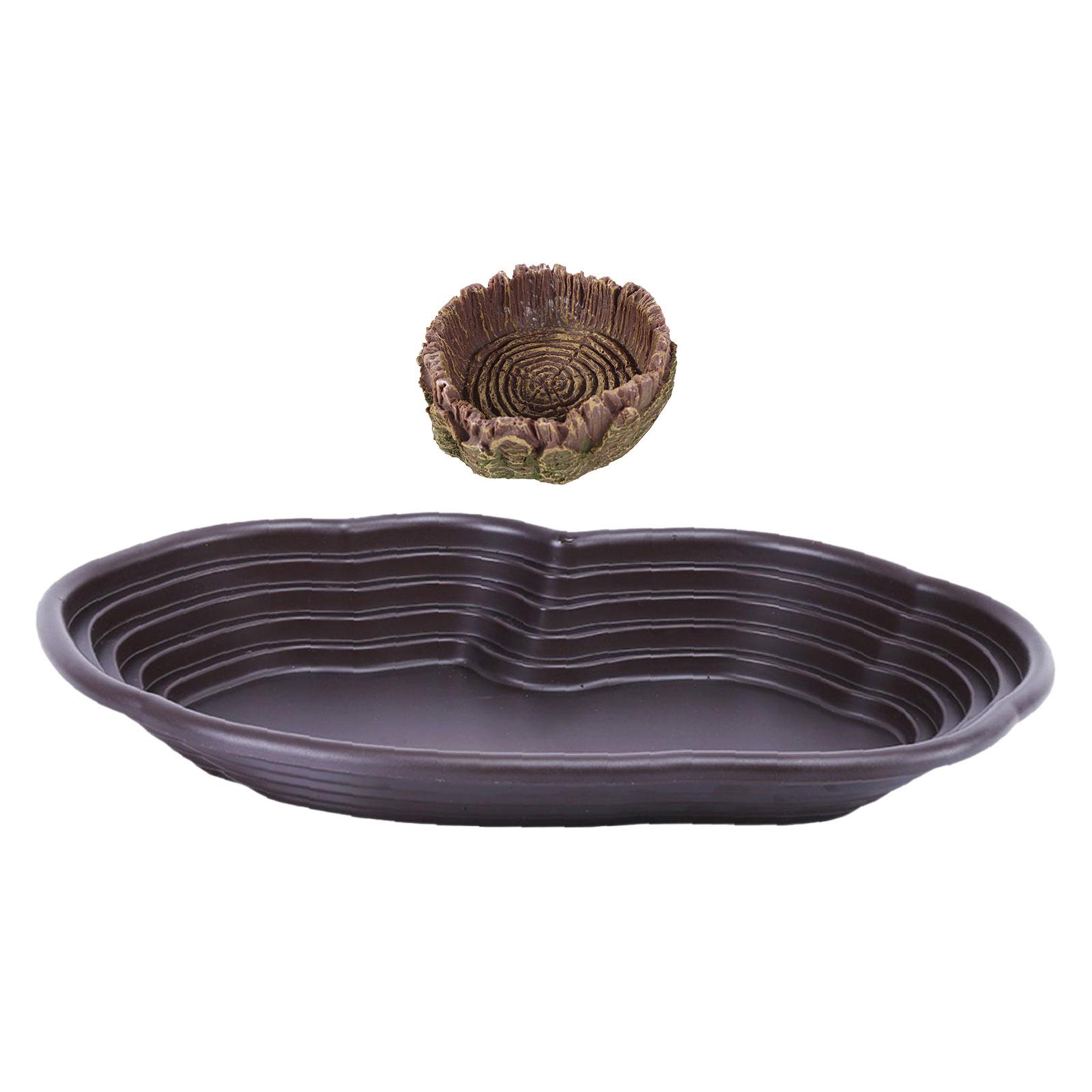 Water Dish Reptile - طبق استحمام للزواحف طبق تغذية السلحفاة